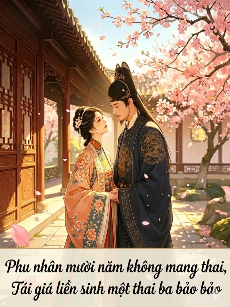 Phu Nhân Mười Năm Không Mang Thai, Tái Giá Liền Sinh Một Thai Ba Bảo Bảo